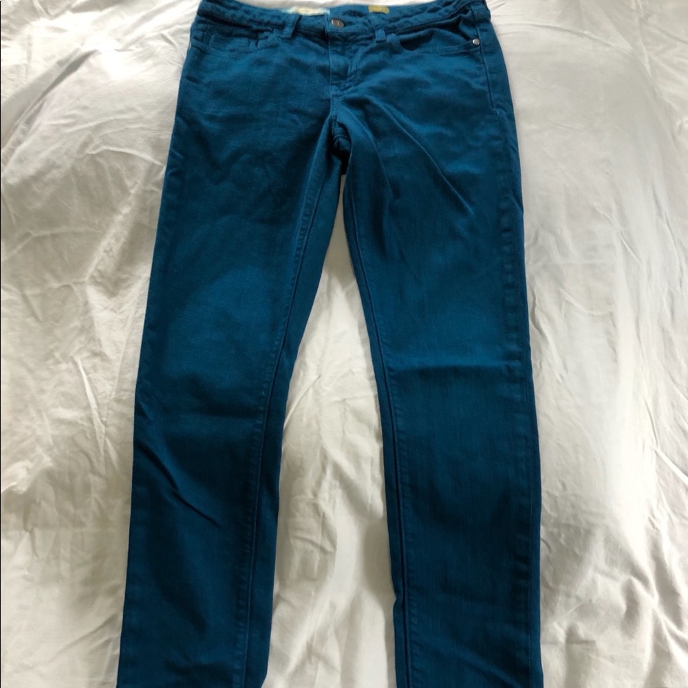COPY - Pilcro and the Letterpress turquoise jeans